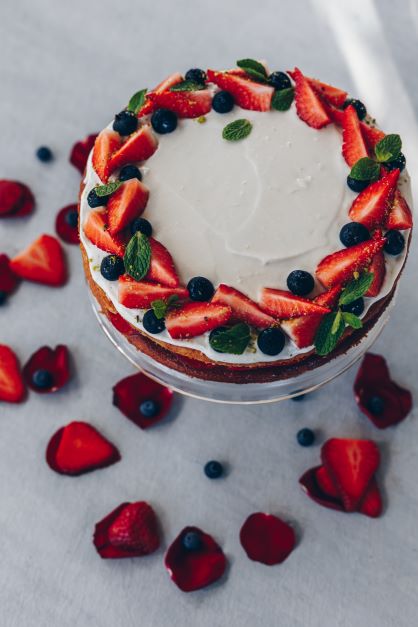 Strawberrilicious Almond Sponge Cake